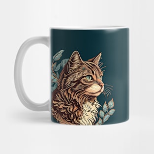 Purrfect Cat Vintage Lover Design Mug